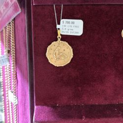 14k gold pendant 