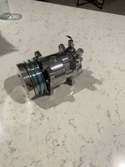Sandan 508 V Belt AC Compressor Polished Hotrod parts