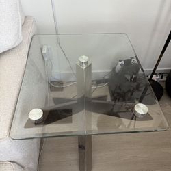 Glass End Table