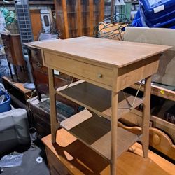 Mcm Side Table Missing Knob 