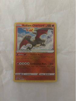 Radiant charizard pokemon card