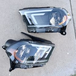 11 to 13 Durango Black Projector LED DRL Headlights 