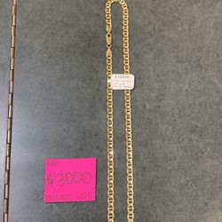 14k Gucci Link Necklace 