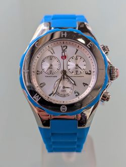 Michele Aqua Blue 40 mm Women's Watch