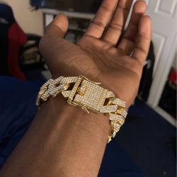 Diamond cuban link bracelet