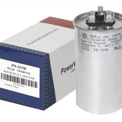 Dual Run Capacitor 55 + 5 370/440 vac Central AC - Air Conditioner Dual Run Cap