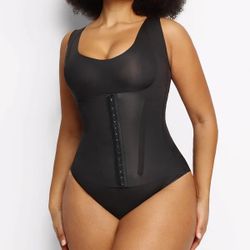 SMALL Cream Touch™ 3 In 1 Shaping Tank Brief Bodysuit