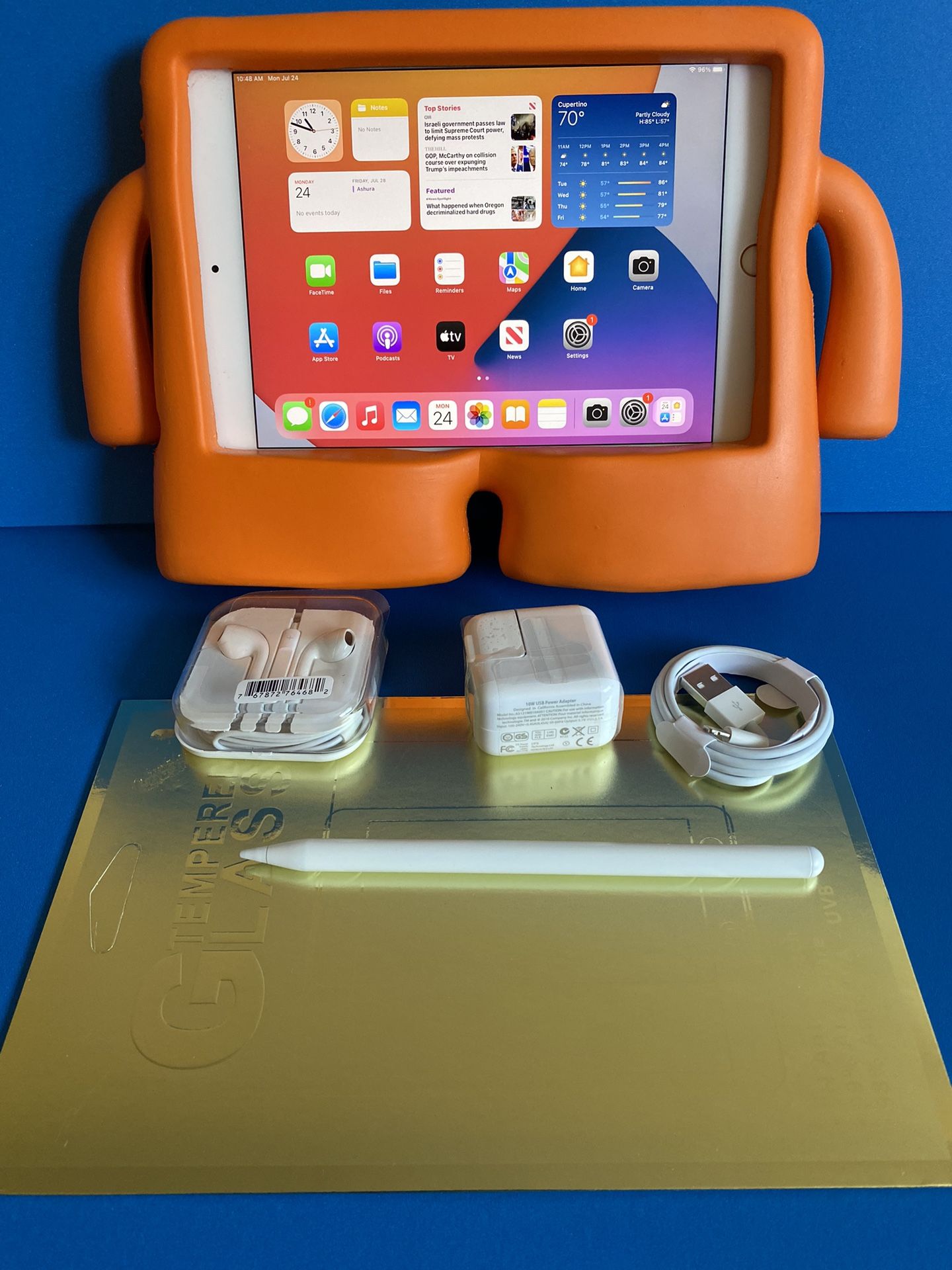 Apple iPad mini 5 (5th Generation/7.9” retina/ latest IOS 16/ 2019 Mode) 64GB with Stylus pen, kids Case & Accessories (256GB $399)