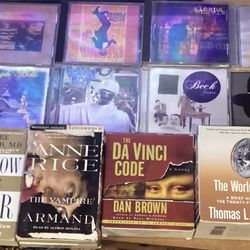 Lot of 20 CDS AND Audio books rush,tom petty,Neil young and more  