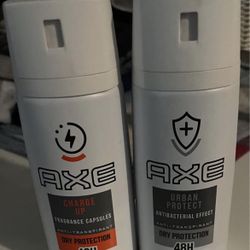 Lot of 2 Axe Charge Up Dry Spray 48HR Protection Antiperspirant Deodorant