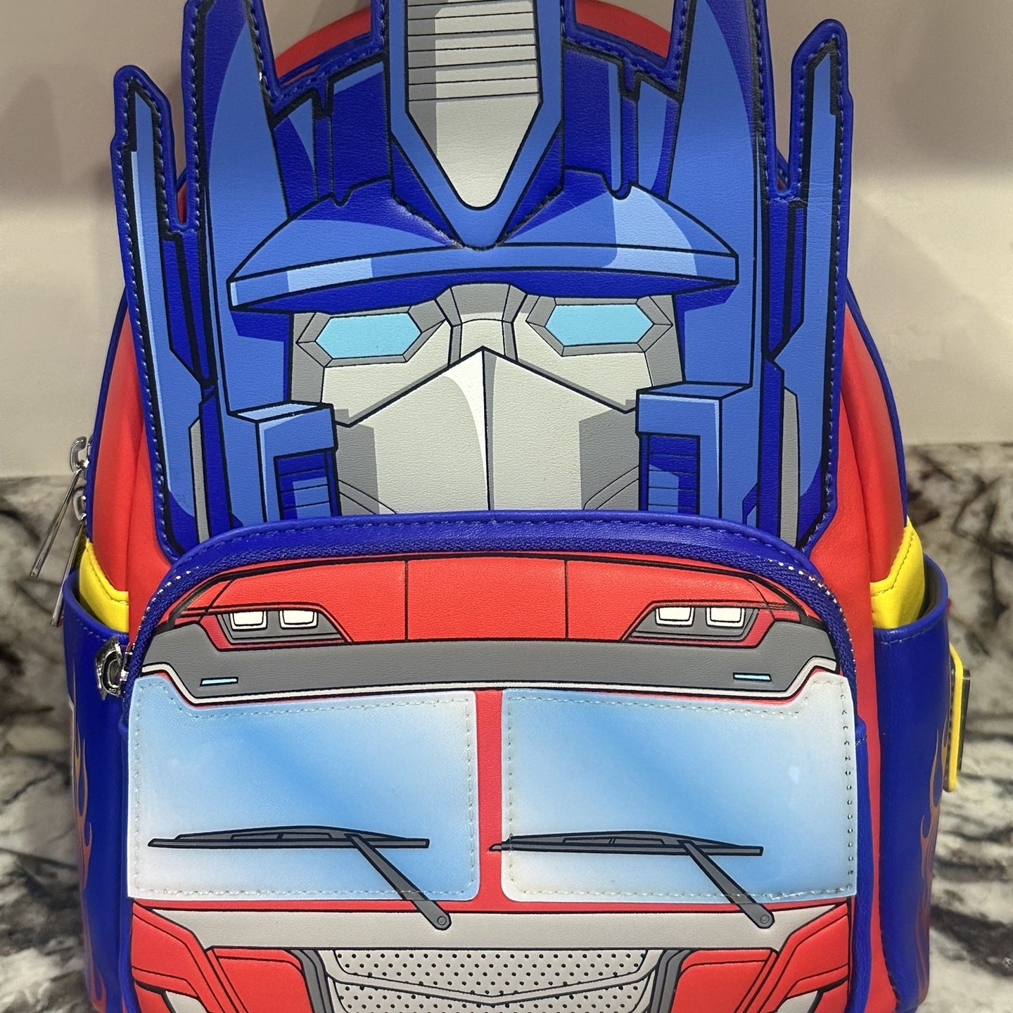 Loungefly Transformers Optimus Prime Cosplay Glow Mini Backpack Loungefly Hasbro Transformers Optimus Prime Glow in the Dark  main image 2
