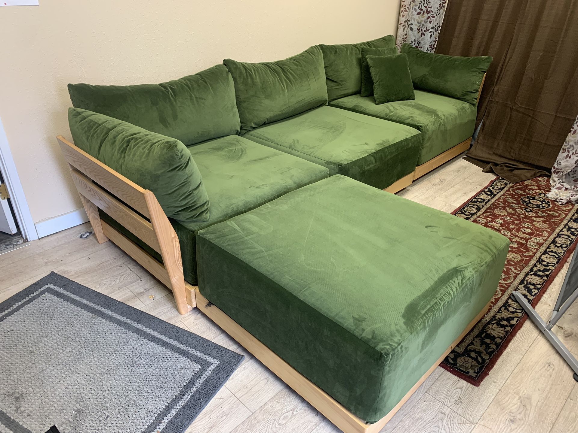 Bondi 3-Seater Sofa + Ottoman, Like New, Perfect Condition