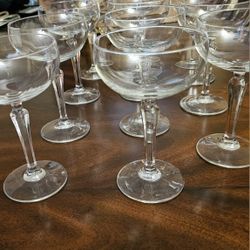 11 Champagne Glasses,  5.5 Oz.