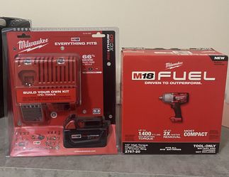 Milwaukee M18 1/2” High Torque Impact W/ Charger And 5.0 Battery 