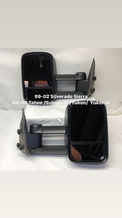 1999 To 2006 Chevy Silverado GMC Sierra Yukon Tahoe Suburban Espejos De Remolque Tow Mirrors 