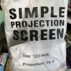 Simple Projection Screen For Backyard Movies