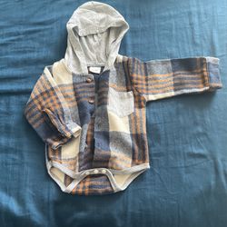 Baby Boy Flannel Onesie 