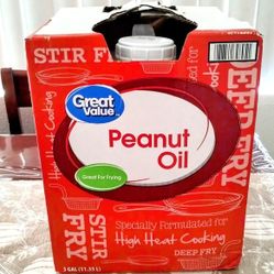 NEW SEALED peanut oil 3 Gallons (11.35 L) / NUEVO aceite de cacahuete