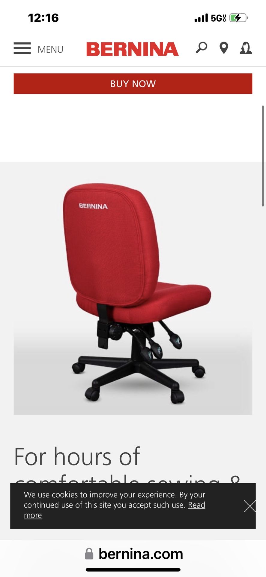 Bernina chair price sale