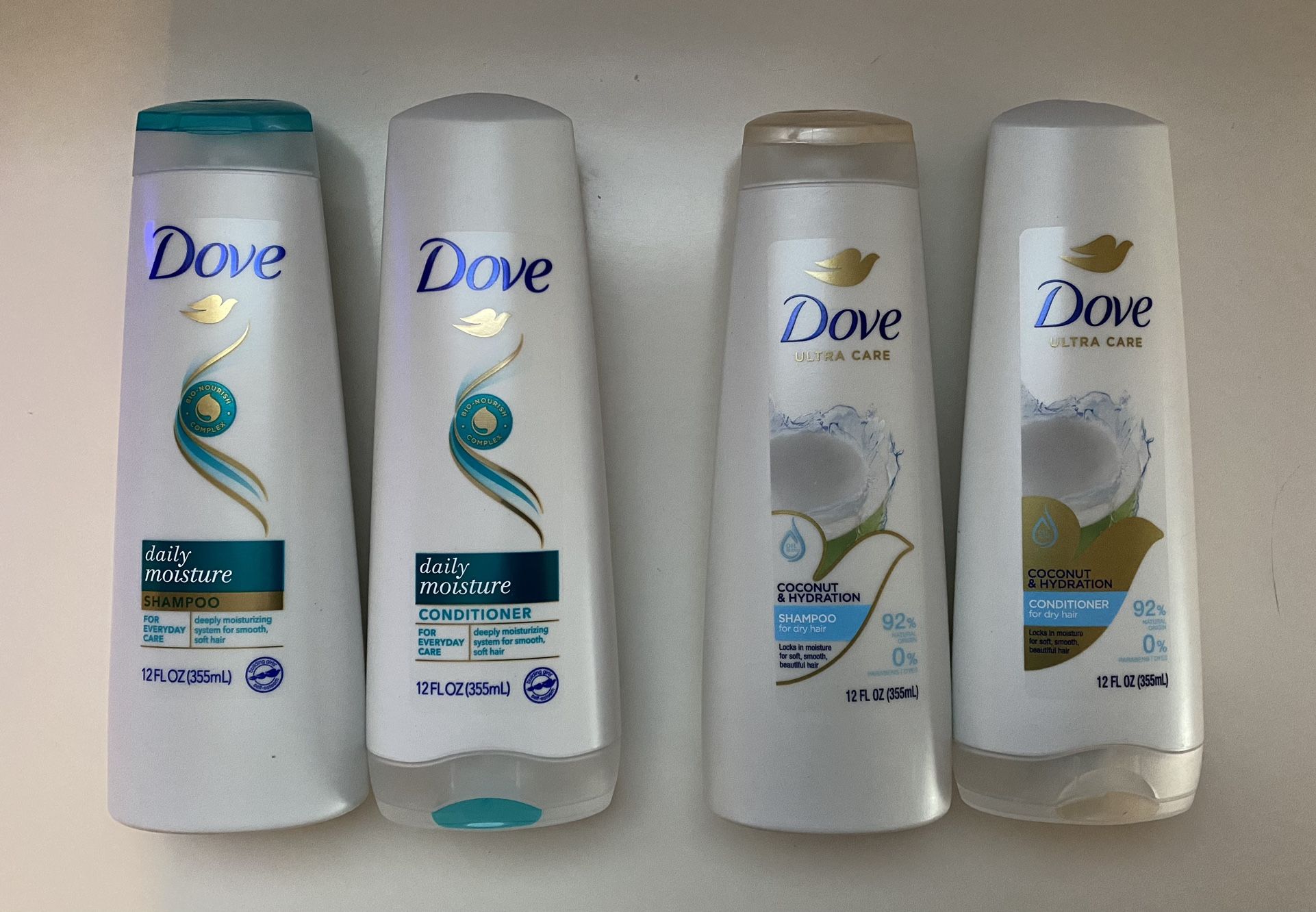 Dove shampoo & conditioner pairs