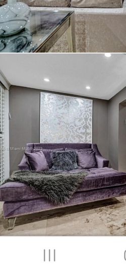 Custom lounge sete' couch DCOTA paid $20,000. $2000 takes it. Aventura Cash pick up