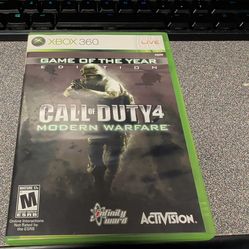 Call of duty 4 modern warfare Goty Xbox 360