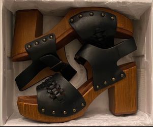 White Mountain Wood Clog Sandal