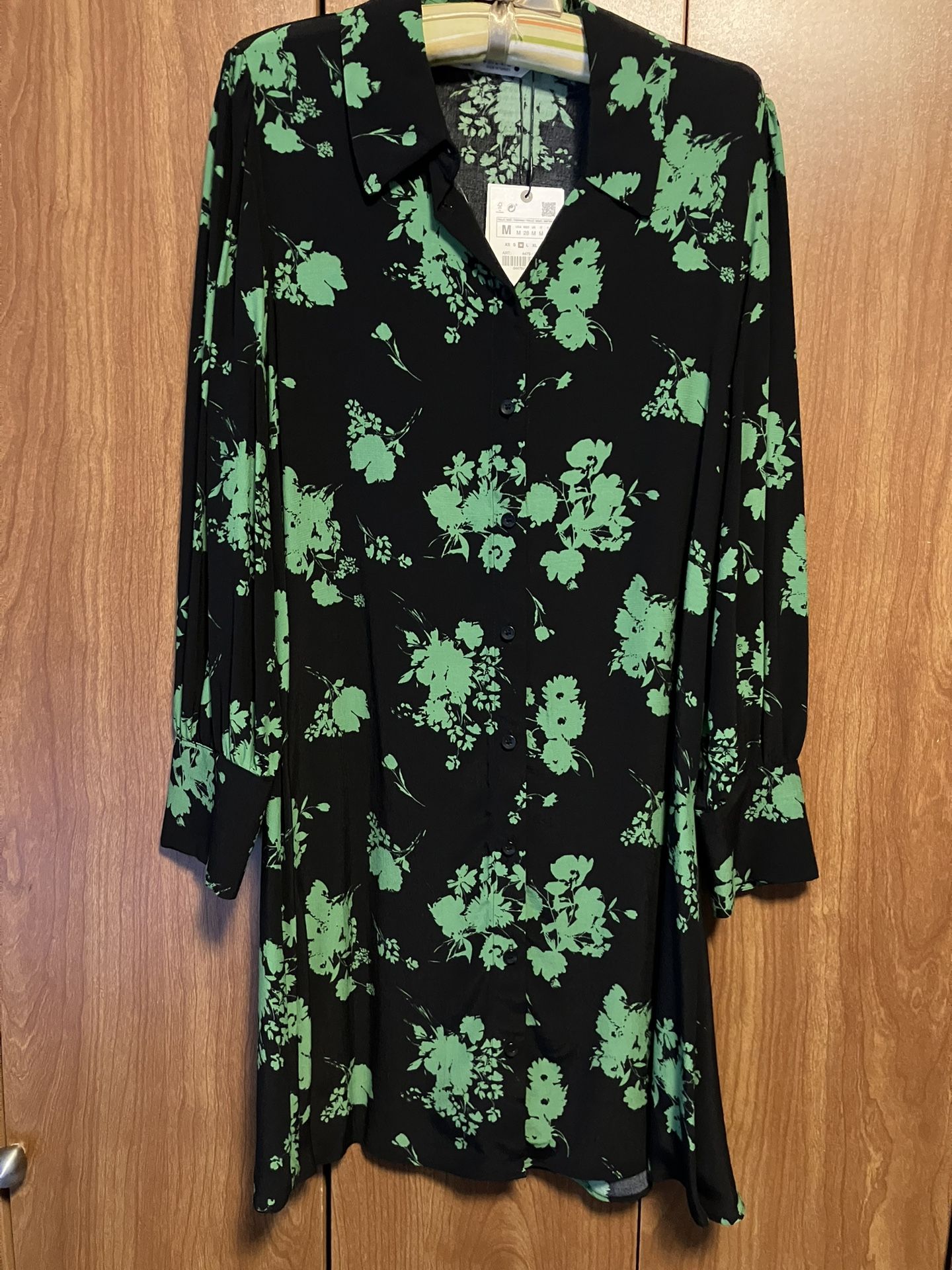 Shirt Dress Size M Brand Zara