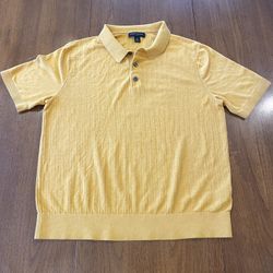 Banana Republic Men’s Knit Polo- Gold