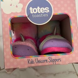 New Unicorn Slippers, Totes Toasties 