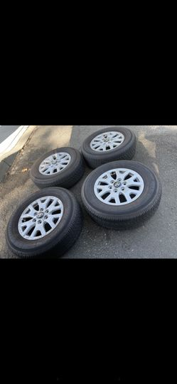 4 — 245/70r17 6x5.5 6x139.7 Stock Tacoma 4runner Tundra Yukon Tahoe Wheels Rims New Tires 2026 DOT !!
