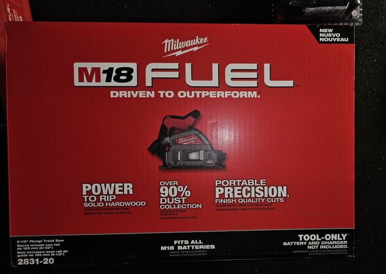 Milwaukee
M18 FUEL 18V Lithium-Ion Cordless Brushless 6-1/2 in. Plunge Cut Track Saw (Tool-Only)