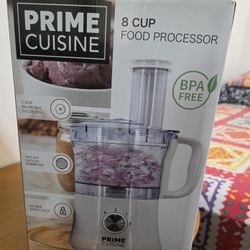 Prime Cusine 8 Cups Food Processor (New)