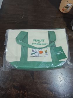 Starbucks x Peanuts Snoopy Canvas Tote Bag