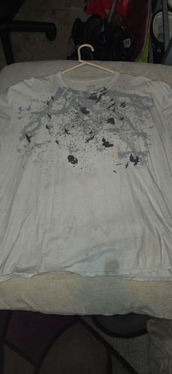 White Graphic T-Shirt with Bird Print