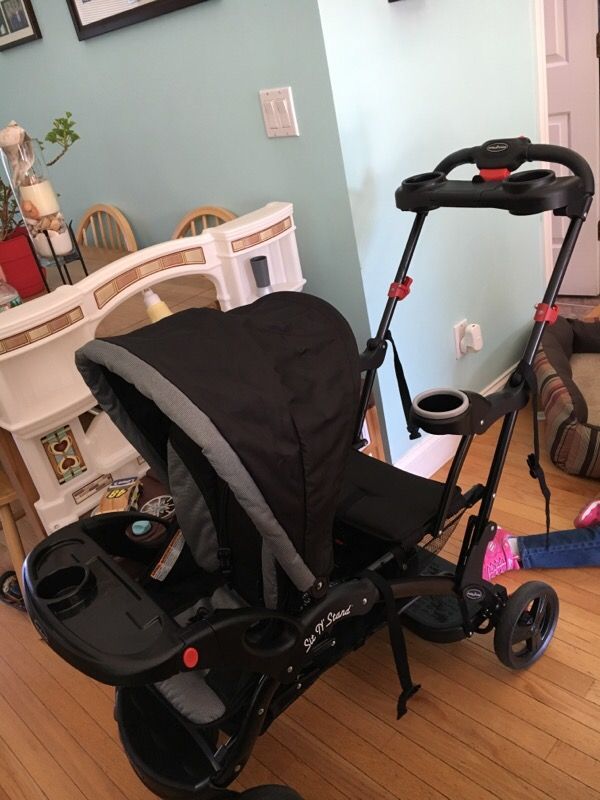 Sit and stand stroller