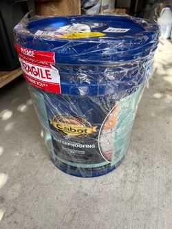 1 bucket cabot waterproofing crystal clear 5 gallons asking $100