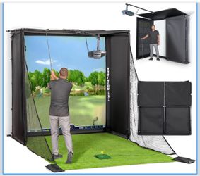 Fold Up Golf Simulator Enclosure 11’ x 8.4’ x 5’