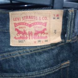 Original 501s 36, 36 