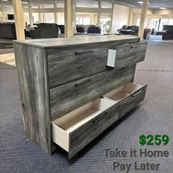 BAYSTORM GRAY DRESSER