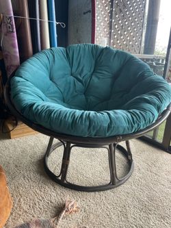 Papasan chair and cushion