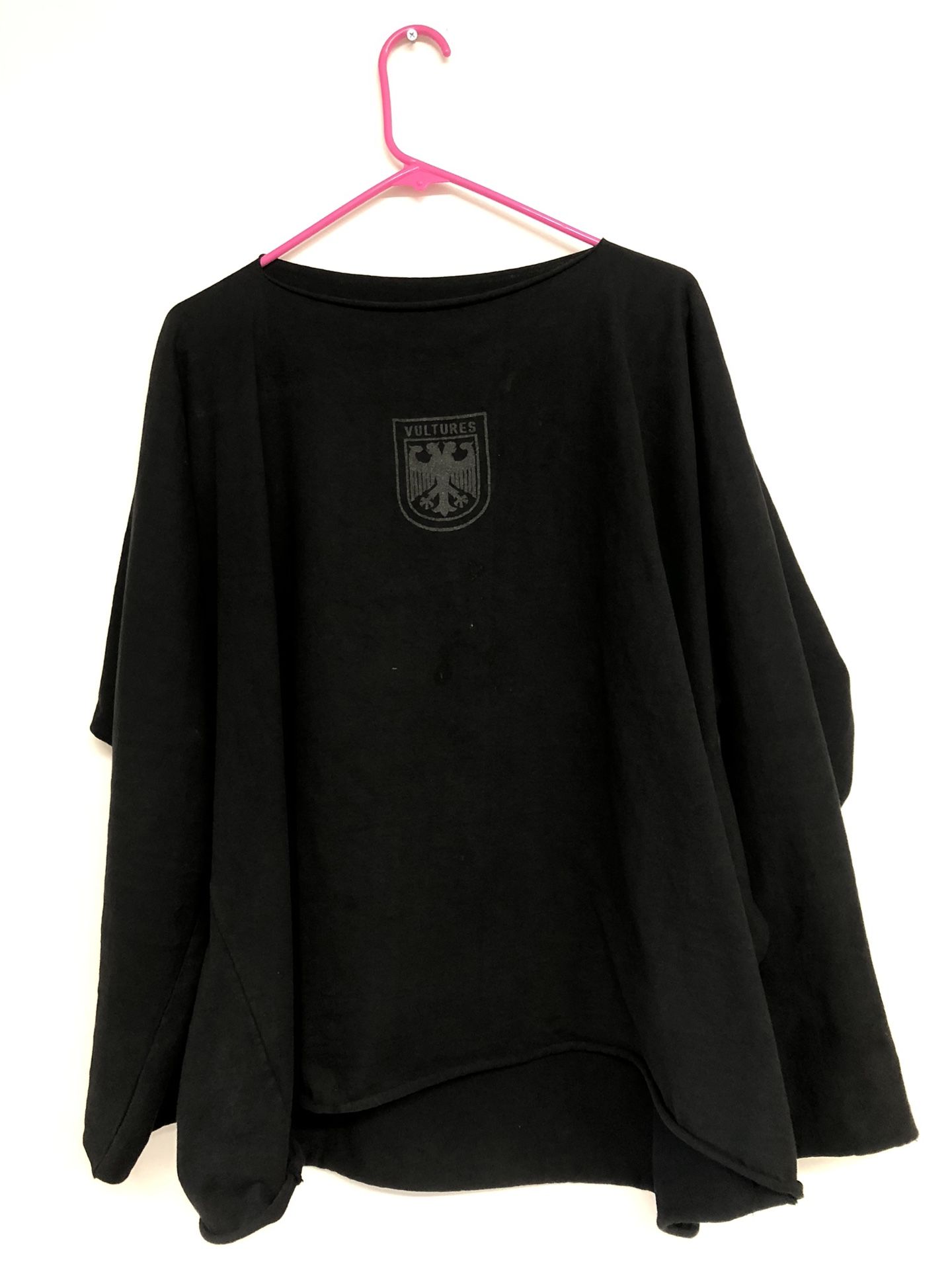 YZY Black Vultures oversized long sleeve T-shirt SIZE 2