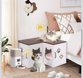 cat corner litter box
