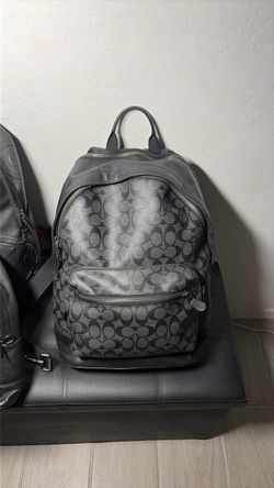 Men Coach Backpack Black