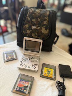 Rare Game Boy Advance SP Tribal Edition Bundle - Original
