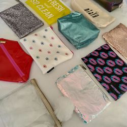 Lot Of 13 Macy's Makeup Bags