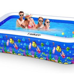 Inflatable Swimming Pool, 96'' x 57'' x 21''