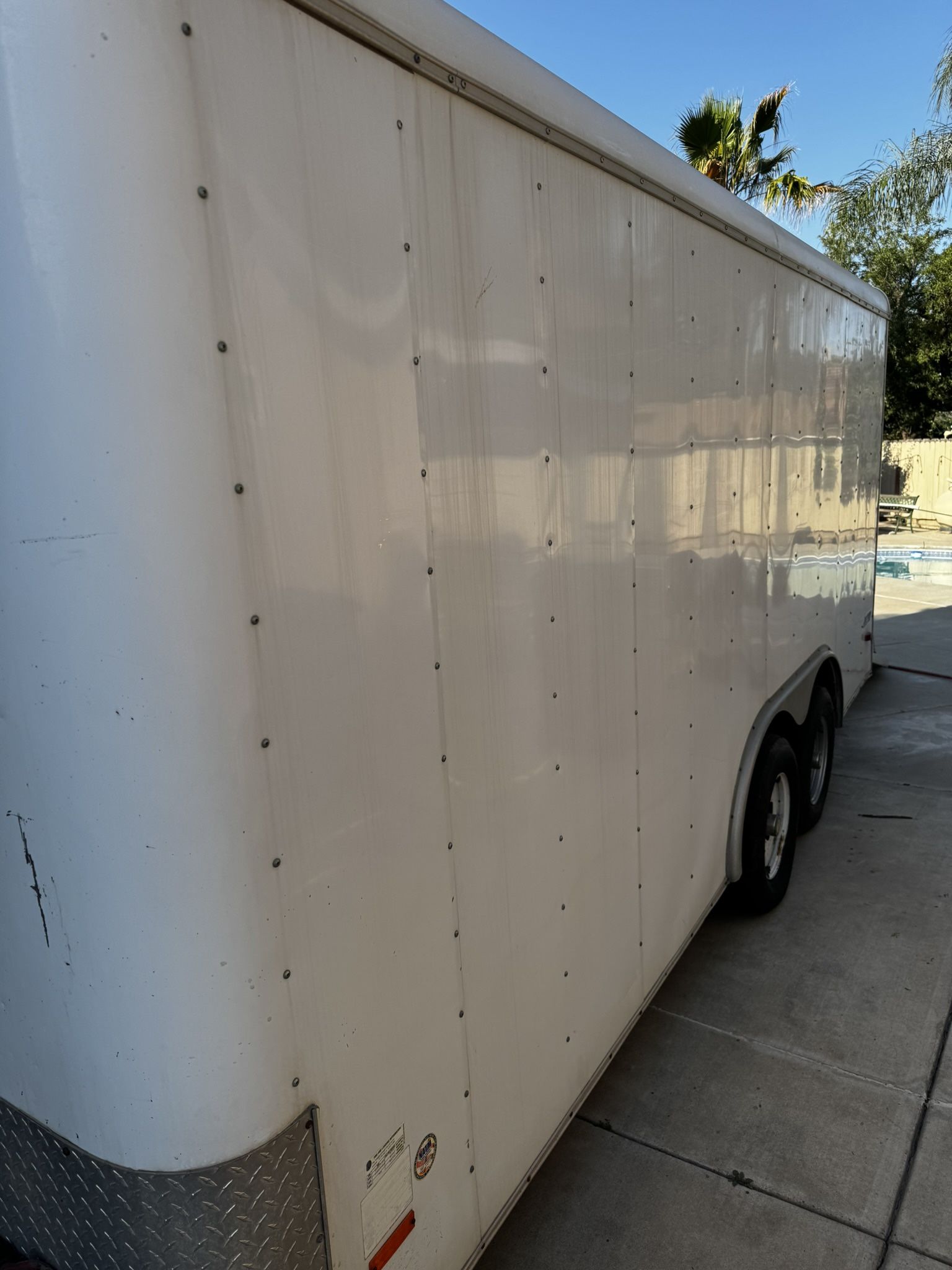 Pace Arrow 8x16 Ft Enclosed Double Axel Car Trailer