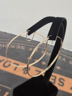 Large 14kt Gold Hoop Earrings