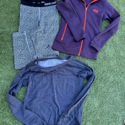 3 size medium women’s Nike workout clothes